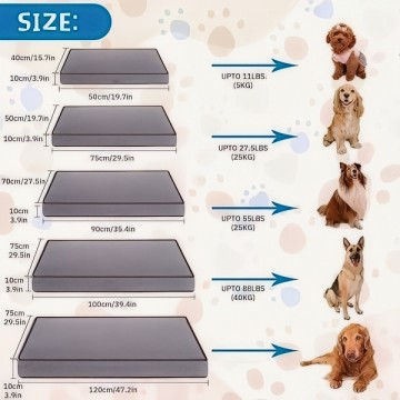 Lavish Pets Memory Foam Bed White (M)